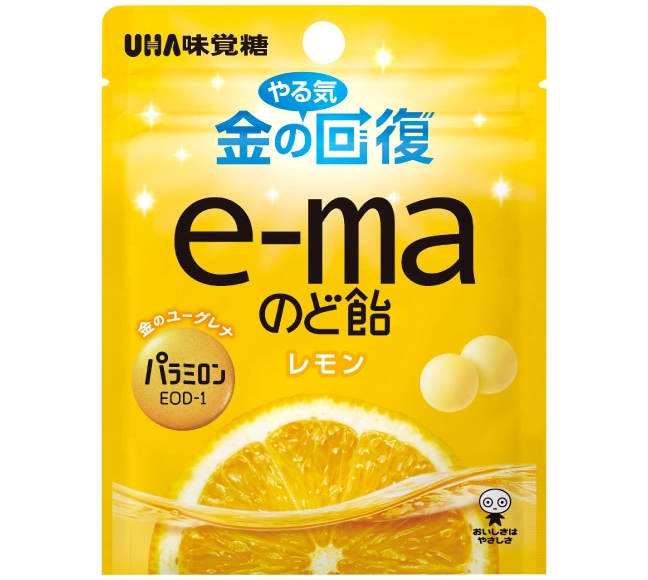 e-maのど飴　金のユーグレナ　レモン